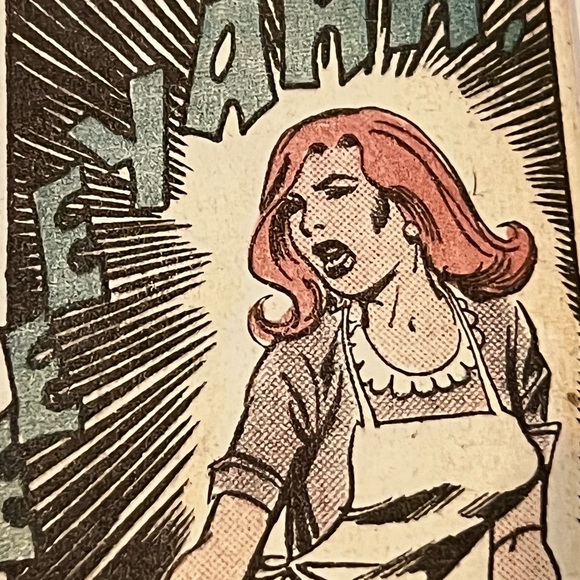Woman scream comic Art matted pop cute retro damsel distress - Picture 4 of 4